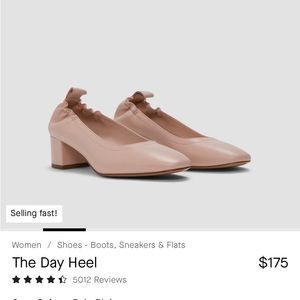Everlane the day heel - gently used . Size 8. Leather. Made in Italy.
